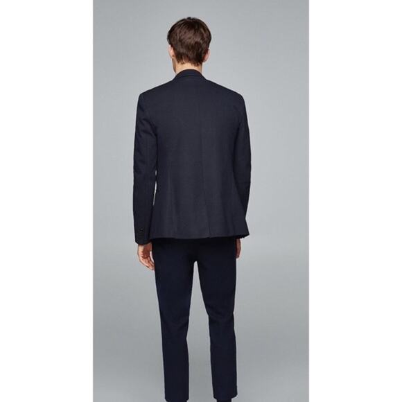 NEW Zara Man Basic Navy Blazer Size 40 - Picture 3 of 12